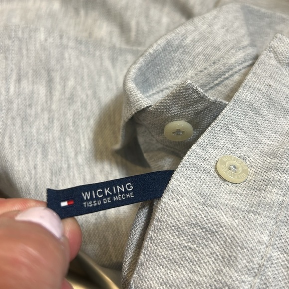 Tommy Hilfiger Custom Fit Polo Shirt Grey Short Sleeve Moisture Wicking NWT - Picture 14 of 14